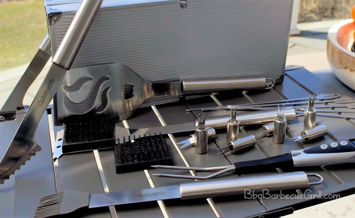 Cuisinart Deluxe Grill Set for A Perfect Grilling Experience BBQ, Grill
