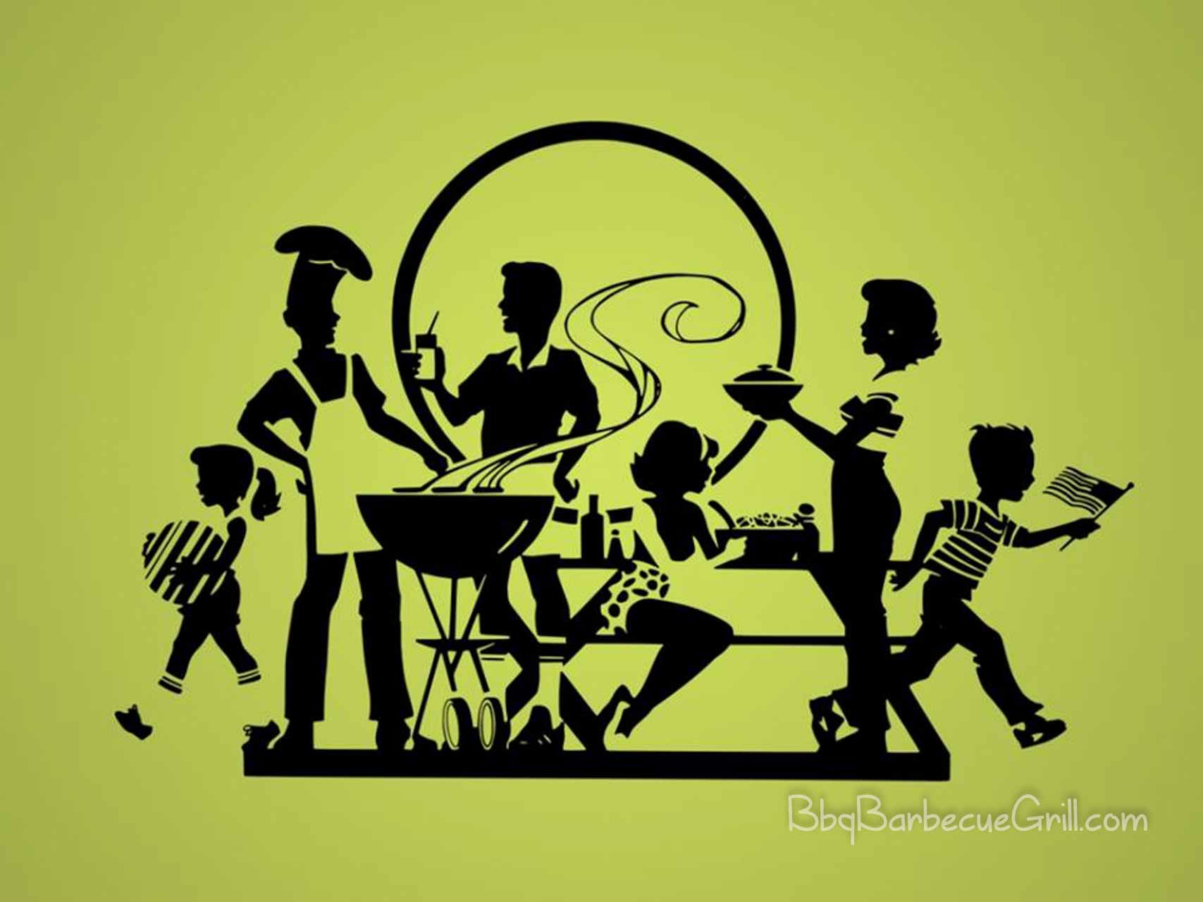 Family grilling