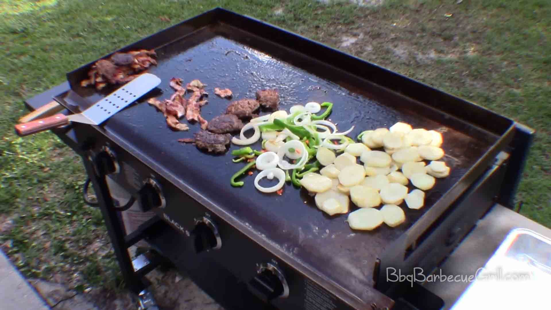 grill with flat top