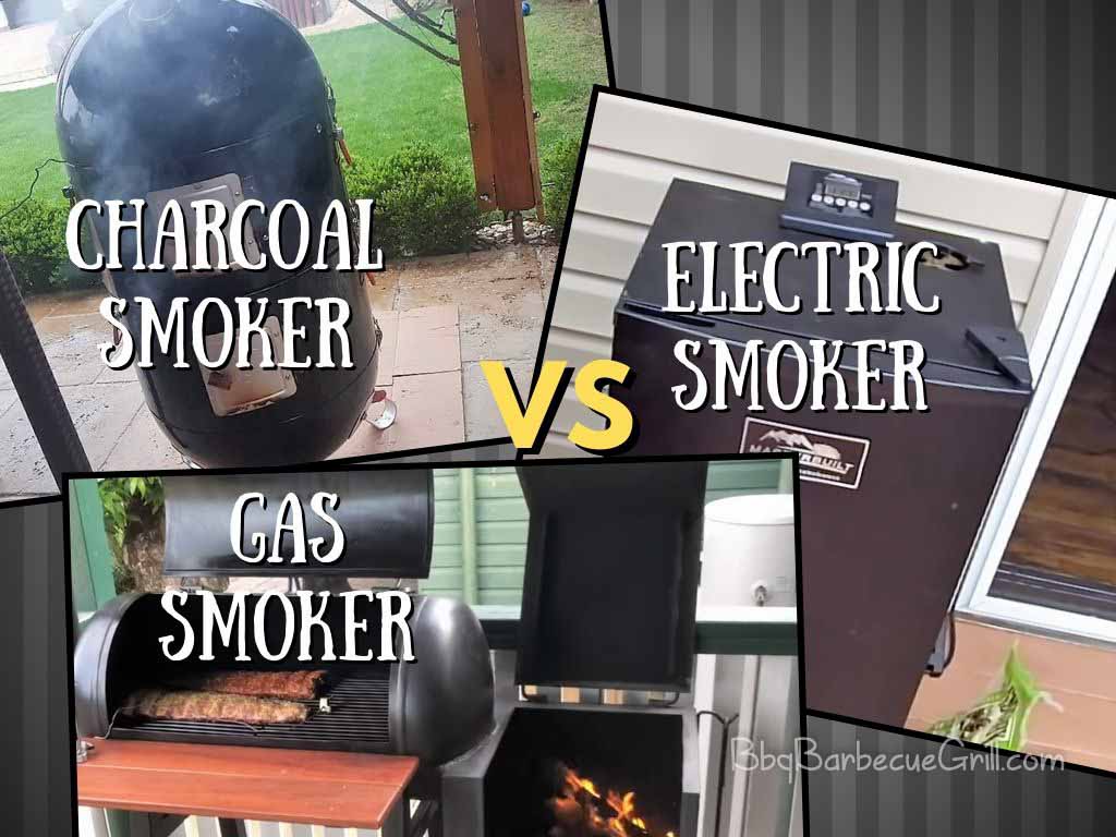 Gas vs electric vs charcoal smoker