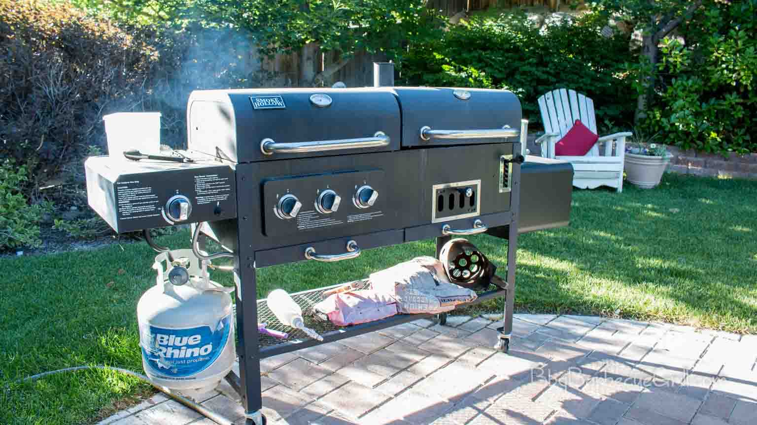 Grilling in the backyard