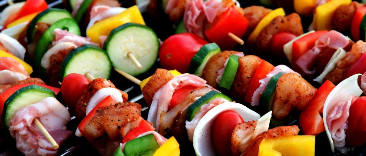 How to grill shish kabobs on a gas grill