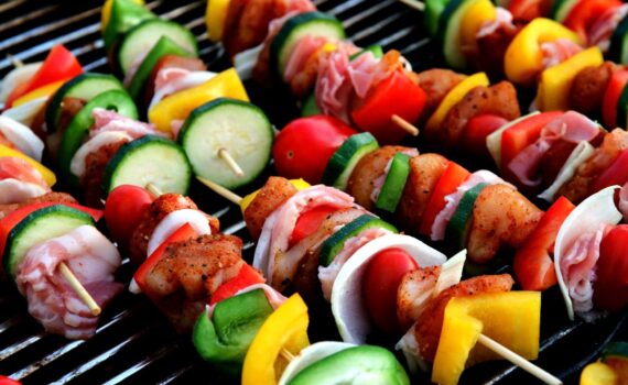 How to grill shish kabobs on a gas grill
