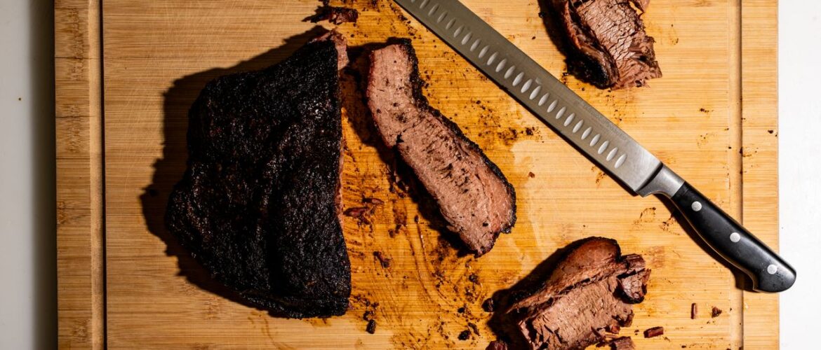 How to season a brisket before smoking