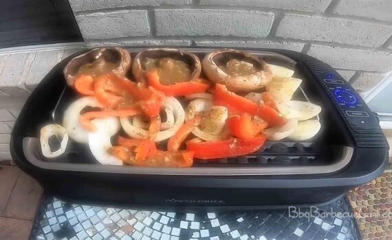 Power Smokeless Grill With Tempered Glass Lid