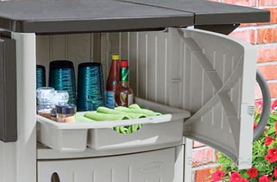 Suncast Outdoor Prep Station Amazing, Suncast Patio Storage And Prep Station Assembly Instructions